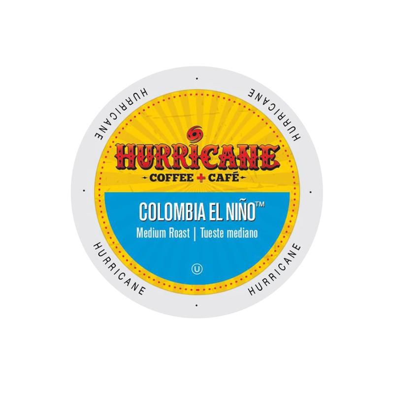 Hurricane Coffee Colombia El Nino Single-Serve Pods (Box of 24)