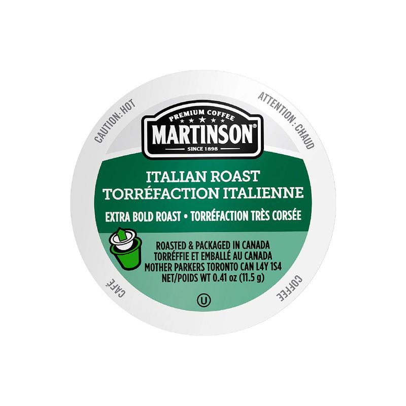 Martinson Coffee Italian Roast Single Serve Pods (Case of 96)